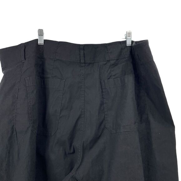 NEW Anthropologie Maeve The Colette Ponte Crop Wide-Leg Pants Size 24W black - Picture 9 of 13